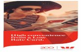 High convenience from a Low Rate Card. · Changing your credit limit. 6 To apply for an increase or decrease in your credit limit, simply call us on 1300 651 089. One card banking.