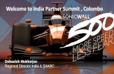 Welcome to India Partner Summit , Colombo · UK •472 million malware attacks (+130%) •4.12 ransomware attacks (-62%) •120 billion intrusion attempts (+58%) India ... •Large
