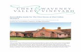 Accessibility Guide for The Vine House at Chet Valley Vineyard · 2019. 8. 25. · The patio leads directly onto the garden at the Vine House. The garden leads directly onto the vines
