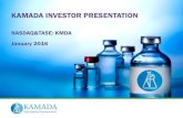 KAMADA INVESTOR PRESENTATION ENG/Kamada Investors... · 2016. 1. 13. · Integrated, Efficient, Scalable Platform Technology Investor Presentation 1.2016 4 Proprietary, Innovative
