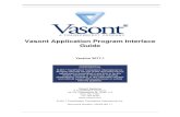 ...Vasont Application Program Interface Guide Version 2017.1 CONFIDENTIAL------------------------© 2017 TransPerfect Translations International Inc. All rights reserved ...