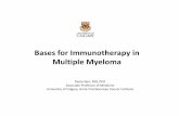 New Bases for Immunotherapy in Multiple Myelomacme-utilities.com/mailshotcme/Material for Websites/COMy... · 2018. 5. 30. · Components of Myeloma Milieu There is an intimate relationship