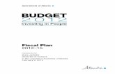 Fiscal Plan 2012–15 - Alberta€¦ · Budget 2012 Operating Expense – Securing Alberta’s Economic Future (millions of dollars) 2012-132013-14 2014-15 EstimateTarget Target Advanced