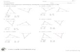 Assignment - Free Math Worksheets · Assignment Date_____ Period____ Complete each congruence statement by naming the corresponding angle or side. 1) ΔZYX ≅ ΔPQR Z X Y P R Q ∠Z
