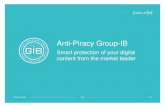 Anti-Piracy Group-IB...Anti-Piracy Group-IB GROUP-IB.COM 1 / 13 Company GROUP-IB.COM 2 / 13 Recommended by the Organization for Security and Co-operation in Europe (OSCE) According