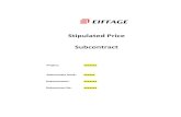Stipulated Price Subcontract · 2018. 4. 14. · SCC 7.2 Subcontractor’s Right to Suspend the Subcontract Work or Terminate the Subcontract PART 8 DISPUTE RESOLUTION SCC 8.1 Interpretation