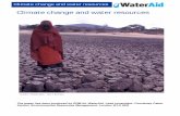 Climate change and water resources · Climate change and water resources Box Box 000....1 11 The international pThe international pThe international process onrocess onrocess on c