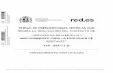 Red.es | En la transformación digital - PLIEGO DE … · 2013. 7. 29. · Pliego de Prescripciones Técnicas – Procedimiento simplificado- Contrato de “Servicio de Desarrollo