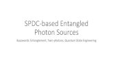 SPDC-based Entangled Photon Sources...PDC interaction Hamiltonian (assuming only one relevant NL tensor coeffictient) Transverse field operators (narrowband) 𝒒𝒒= (k x,k y) ,