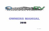 Table Of Contents · Outdoors RV Manufacturing appreciates and welcomes you as a customer. Your decision to own a travel trailer or 5th wheel trailer produced by Outdoors RV is a