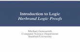 Introduction to Logic Herbrand Logic Proofsintrologic.stanford.edu/lectures/lecture_12.pdfUniversal Introduction Universal Elimination Existential Introduction Existential Elimination
