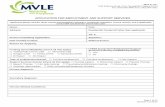 APPLICATION FOR EMPLOYMENT AND SUPPORT SERVICES · 2018. 4. 26. · MVLE, Inc. 7420 Fullerton Road, #110, Springfield Virginia 22153 Tel: (703) 569-3900; Fax: (703) 569-3932 Page