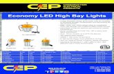 Economy LED High Bay Lights - Closte...Economy LED High Bay Lights Part Number Watts Lumens Feedthrough & Type Description Dimensions CL60LED 60 7200 None Orange Color 13.5” l, 6.75”