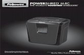 M-8C POWER SHRED POWER M-8Cassets.fellowes.com/manuals/M-8C_manual_UK_2013.pdf · 2013. 5. 3. · Will shred: Paper, credit cards, staples and paper clips Will not shred: Continuous