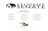 UDGET ISCAL EAR 2017 - Student Senate · Bus Purchases 25.85 Operations 52.05 SafeRide/Safe Bus 16.30 ... FALL 2016 & SPRING 2017 FISCAL YEAR 2017. Fall and Spring Semesters Enrollment