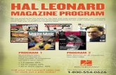 1-800-554-0626 - Hal Leonard LLC · 2019. 4. 15. · Fretboard Journal Quarterly – $12.95 A coffee-table styled magazine for serious guitarists and collectors. Covers both acoustic