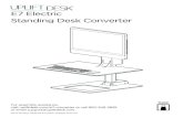 E7 Electric Standing Desk Converter Standing Desk Converter ... choose the height that is best suited