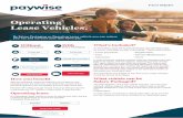 Operating Lease Vehicles. - Paywise · 2019. 8. 21. · Leasing Company. 6. On settlement your vehicle will be delivered to you and Paywise will notify payroll to forward your deductions.”
