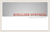 SHOULDER DYSTOCIA - opqic.orgHow would your unit handle a shoulder dystocia? A: always performs well, protocol clear & easy to read/follow, distinct roles everytime, communication