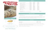 Cheesecake Cookies - Cornerstone · Tea Cookies: Chocolate Chip, Chocolate Chocolate Chip (unavailable in #60), Ginger, Peanut Butter, Peanut Butter Chocolate Chip, Oatmeal Chocolate