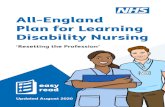 All-England Plan for Learning Disability Nursing · England NHS Health Education England has been working together with other organisations to write this plan. It is about how we