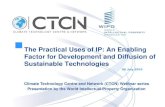 The Practical Uses of IP: An Enabling Factor for Development ......The Practical Uses of IP: An Enabling Factor for Development and Diffusion of Sustainable Technologies 08 July 2015
