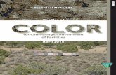 Bureau of Land Management • Technical Note 446 • The Use of Color … · 2016. 9. 13. · Bureau of Land Management. 2015. The Use of Color for Camouflage Concealment of Facilities.