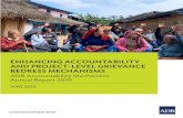 ENHANCING ACCOUNTABILITY AND PROJECT LEVEL ......accountability mechanism framework for ﬁnancial intermediaries. OSPF delivered 10 demand-based capacity building and training programs