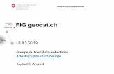 FIG geocat€¦ · FIG geocat.ch 18.03.2019. Office fédéral de topographie swisstopo. Introduction / Einführung. 2 • INDG / NGDI • geocat.ch: consultation / Suche • Harvesting