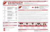 GEORGIA LADY BULLDOGS GEORGIA 2019-20 GEORGIA LADY ... · » Sunday is Georgia’s Red Out game, with fans encouraged to wear red. » The Lady Bulldogs have won seven of their last