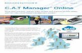 C.A.T Manager Online€¦ · review how their entire team of field operators are using their C.A.T locators. Enabling near real-time reports, C.A.T Manager Online can be used to check