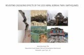 REVISITING CASCADING EFFECTS OF THE 2015 NEPAL GORKHA … · (as of 16 June, 2016) Artificial lakes creation Reptiles attacks and increased numbers of rats Depletion of natural resources