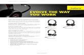 EVOLVE THE WAY YOU WORK - VoIPon · Corded mono headset for VoIP softphone, mobile phone and tablet Corded stereo headset for VoIP softphone, mobile phone and tablet § U sB adapter