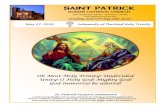 SAINT PATRICK · 2019. 9. 19. · St. Patrick Mission Statement SAINT PATRICK ROMAN CATHOLIC CHURCH 3500 Washington Street . McHenry, IL 60050 May 27, 2018 Solemnity of The Most Holy