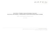 KATCH FUND SOLUTIONS SICAV KATCH GLOBAL LENDING … · 2020. 8. 3. · 2 Due Diligence Questionnaire for Katch Fund Solutions – Global Lending Opportunities Fund The purpose of