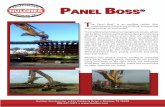 Panel Boss · 2019. 12. 5. · he Panel Boss® is an exciting system that revolutionizes the process of lifting, transporting and positioning rail track panel. The traditional technique