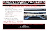 MODEL: Car Hauler (140-1210) - Brain James Trailers · 2019. 12. 16. · MODEL: Car Hauler (140-1210) Ø ATM: 2,700Kg Ø TARE: 600Kg Ø Carrying Capacity: 2,100Kg Ø 4.7m x 2m Deck