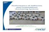 Performance of Adhesive and Cementitious Anchoring Systems · 2019. 4. 25. · MassDOT’s Qualified Construction Materials List for uses allowed under that directive. Acceptance