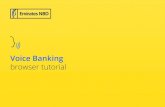 Voice Banking browser tutorial - Emirates NBD · Voice Banking browser tutorial. 1 Login to Amazon (US) Login to with your Amazon (US) account credentials. 2 Once device setup is