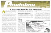 A Message from the NTA President - NTA | Home Page pendulum.pdf · in the Emerald City, July 7-11, for the 81st AFT convention. Meeting under the theme “Building Fu-tures Together,”