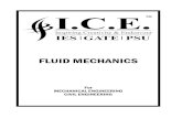 FLUID MECHANICS ... FLUID MECHANICS Topics Page No 1.ASICS OF FLUID MECHANICS B 1.1 Definition of Fluid