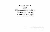 District 13 Community Resource Directory · 2018. 9. 11. · EDUCATION & TRAINING CRITTENDEN COUNTY 1. Crittenden County Adult Education 200 Industrial Drive Marion, ... Adult Education