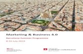 Marketing & Business 4 · Marketing & Business 4.0 Barcelona Summer Programme Module 4 Big Data applied to Product Launching Session de-scription: This module provides an introduction