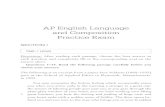 AP English Language and Composition Practice Examsoalitart.weebly.com/uploads/5/9/3/8/59380043/ap_full... · 2018. 10. 30. · 2 AP ENGLISH LANGUAGE AND COMPOSITION PRACTICE EXAM