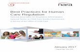 Best Practices for Human Care Regulation...Best Practices for Human Care Regulation is based on Recommended Best Practices for Human Care Regulatory Agencies (2009), which was developed