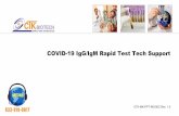 COVID-19 IgG/IgM Rapid Test Tech Support · 2020. 5. 20. · Overall, while PCR testing is appropriate for COVID-19 detection during the window period of infection, IgG/IgM tests