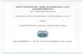 SFO GARAGE AND PARKING LOT AGREEMENT and Garag… · sfo garage and parking lot agreement by and between new south parking california, g.p. and teamsters local union no. 665 december