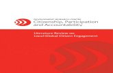 Literature Review on Local-Global Citizen Engagement · 2016. 8. 2. · Future research on local to global citizen engagements should consider whether one of these three dynamics
