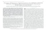 Energy-Efﬁciency Optimization for MIMO-OFDM Mobile ...mchen/min_paper/2014/2014... · GE et al.: ENERGY-EFFICIENCY OPTIMIZATION FOR MIMO-OFDM MULTIMEDIA COMMUNICATION SYSTEMS 2129
