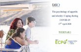 EASO ECPO COVID19 April 2020 Psychology of Appetite and … · 2020. 4. 18. · EASO urges people with obesity to take precautions to avoid infection. Learn more on the EASO website